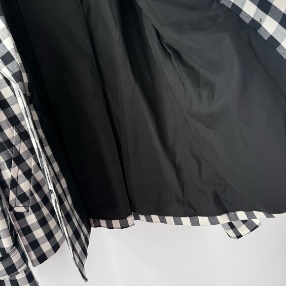 Ann Taylor Jacket Women's Size Small B&W Gingham Double-Breasted Buffalo Check - Picture 10 of 16